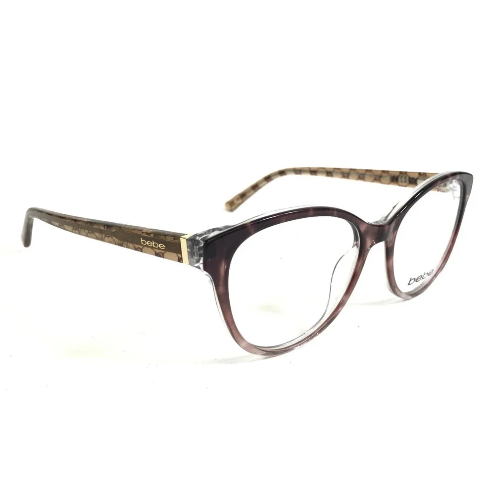 Bebe Eyeglasses Frames BB5195 200 TOPAZ GRADIENT Cat Eye Full Rim 53-17-135